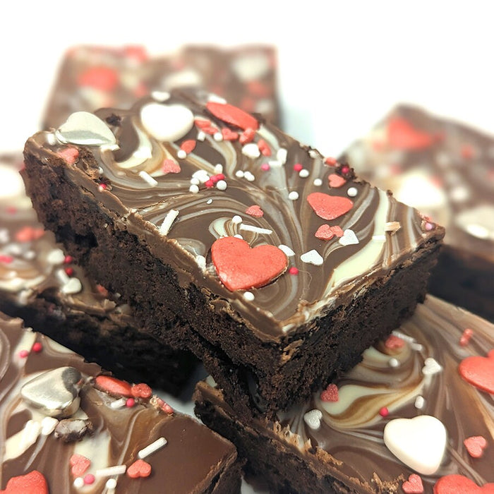 9 Sprinkle Marble Valentine's Day Brownies - Bakerdays