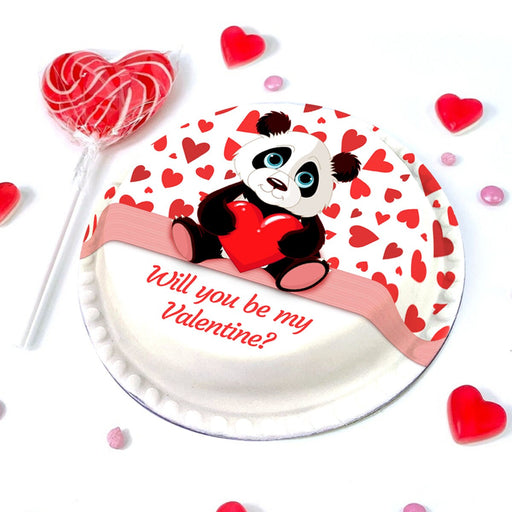 Valentine's Panda Cake