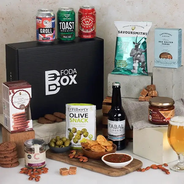 luxury beer and snack collection