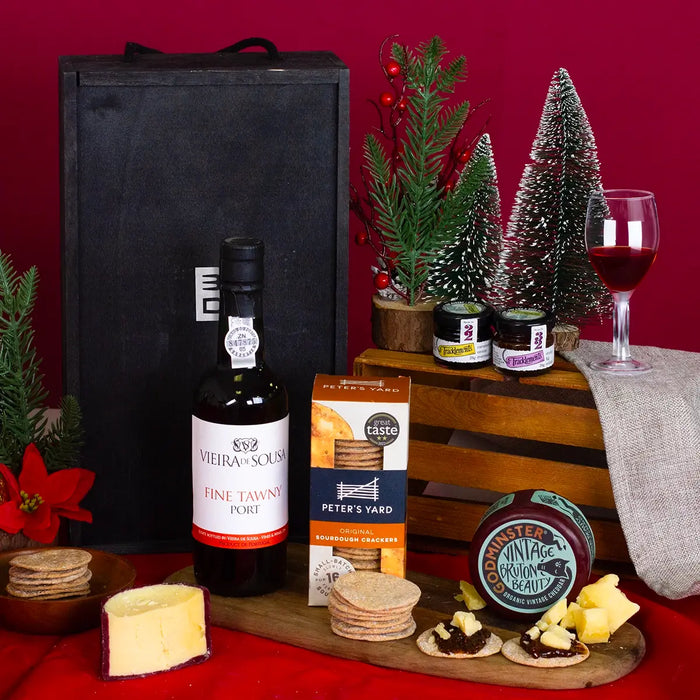 Port and Cheese in wooden box product image