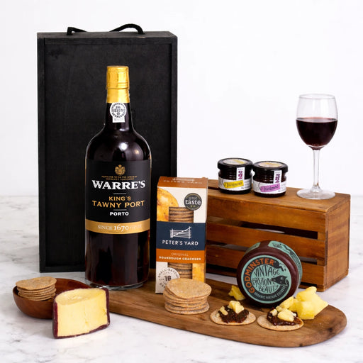 Port and cheese hamper