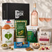 rose and gourmet snacks