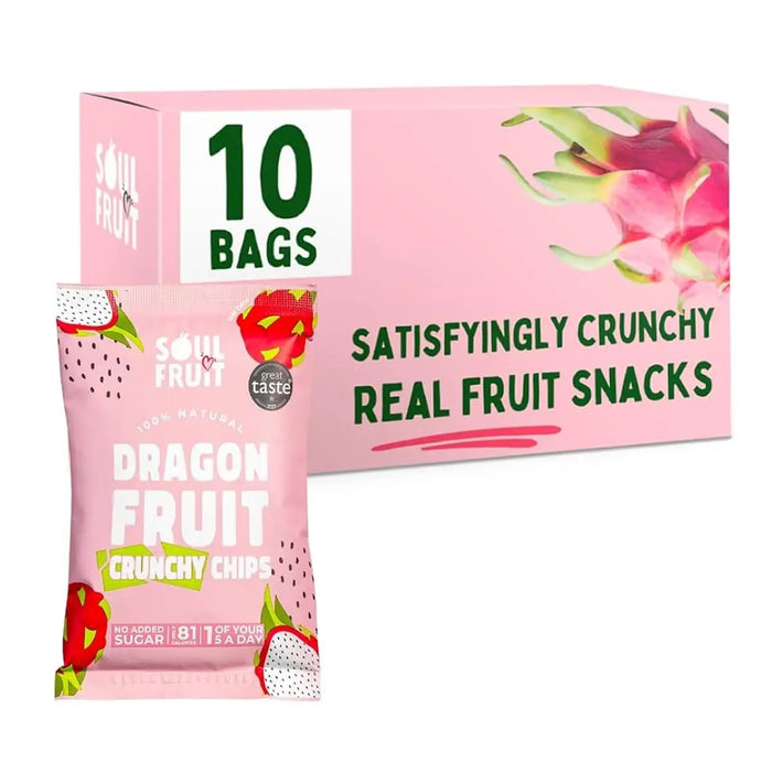 Soul Fruit - Dragon Fruit Chips 10 x 20g