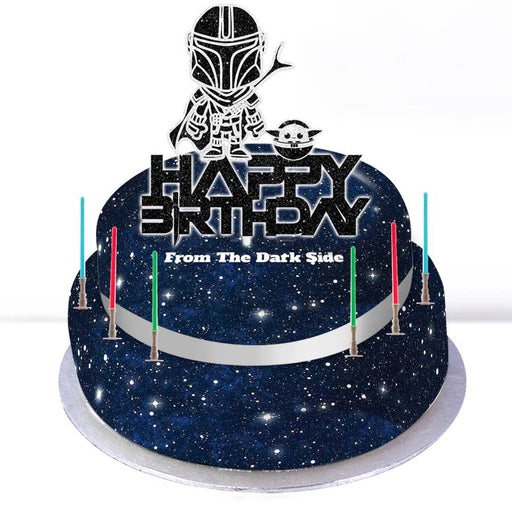Star Wars Tiered Personalised Birthday Cake - Bakerdays