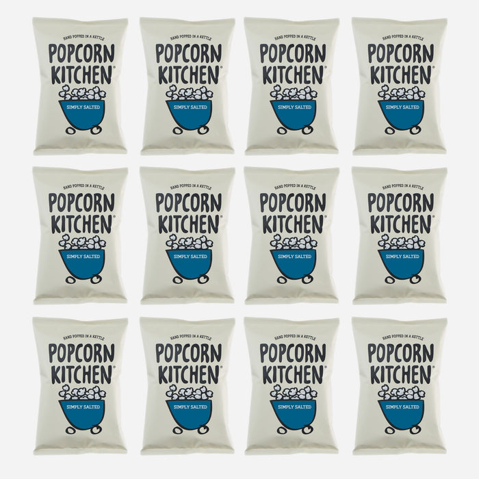 Sharing Bag - Simply Salted 100g x 12 - Popcorn Kitchen