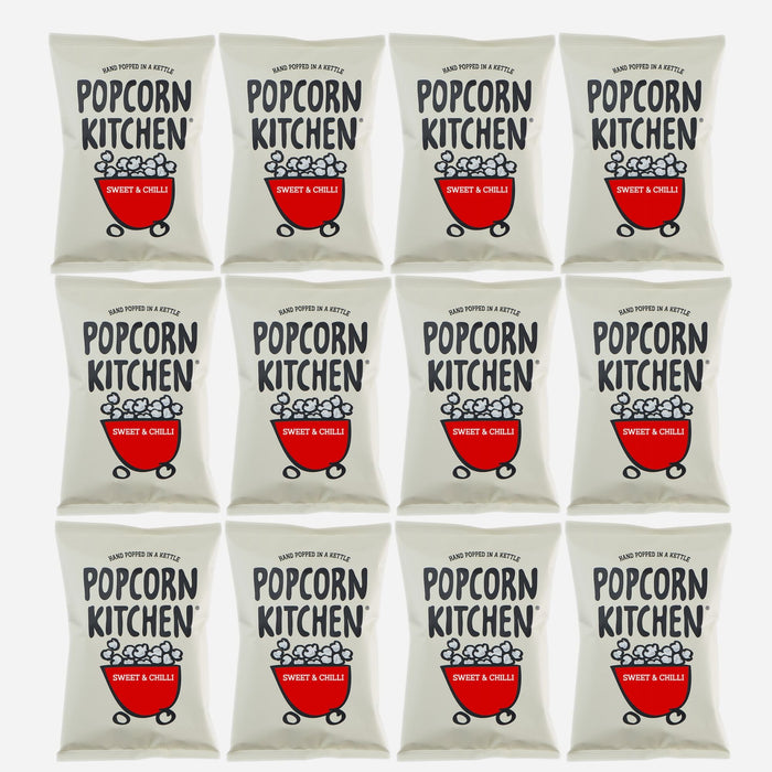 Sharing Bag - Sweet & Chilli 100g x 12 - Popcorn Kitchen