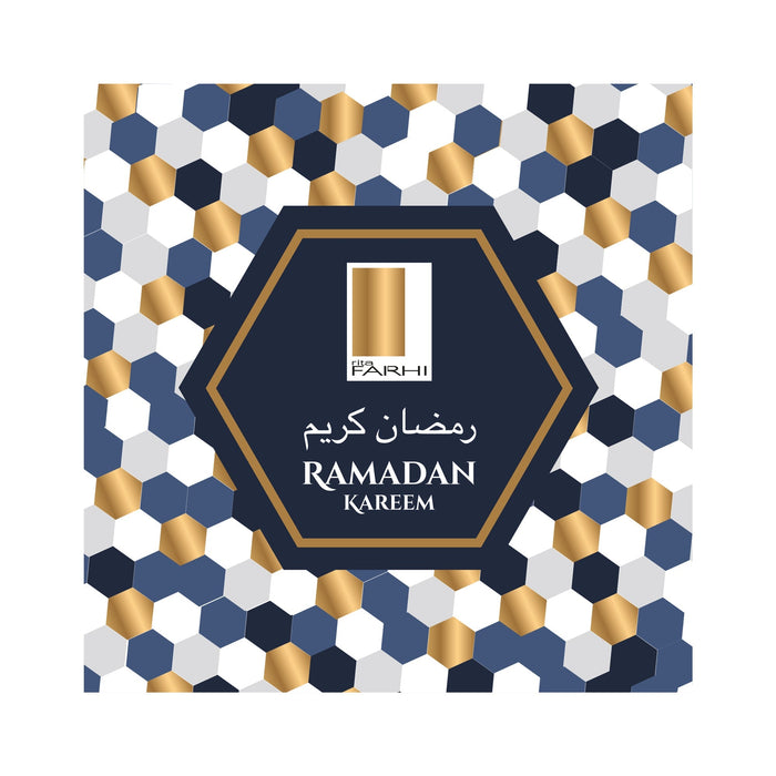 Ramadan, Eid Special Belgian Chocolate Assorted Fruit Luxury Selection, 880g Gift Giving RJF Farhi Festive Ramadan Mubarak Blue Gold Foiled Honeycomb Sleeve 