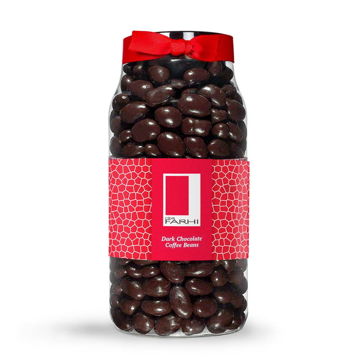 Dark Chocolate Coffee Beans Luxury Gift Jar Gift Giving Rita Farhi 