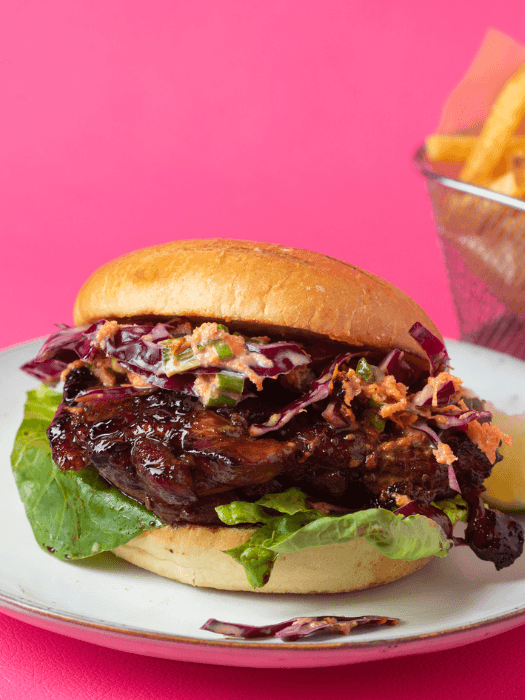 Teriyaki Chicken Burgers Fries and Asian Slaw Cooking Recipe Kit Serves 2 Created by Chef Simon Braz - Chefs For Foodies