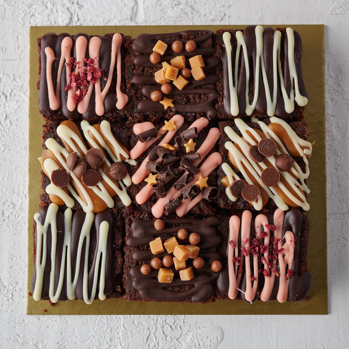 Pink Chocolate Truffle Cake- 9 Piece Gifting Selection - The Original Cake Company