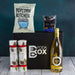 Alcohol-Free Christmas Bubbly Gift Hamper featuring Non-Alcoholic Sparkling Wine, Chocolate Truffles, Gourmet Popcorn and Fudge Crackers-1