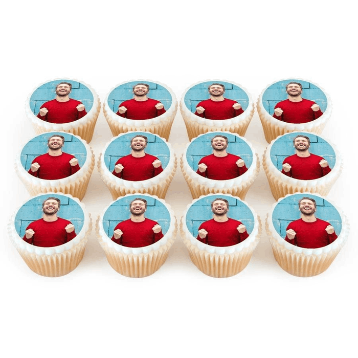 Bakerdays - 12 Custom Photo Cupcakes-1