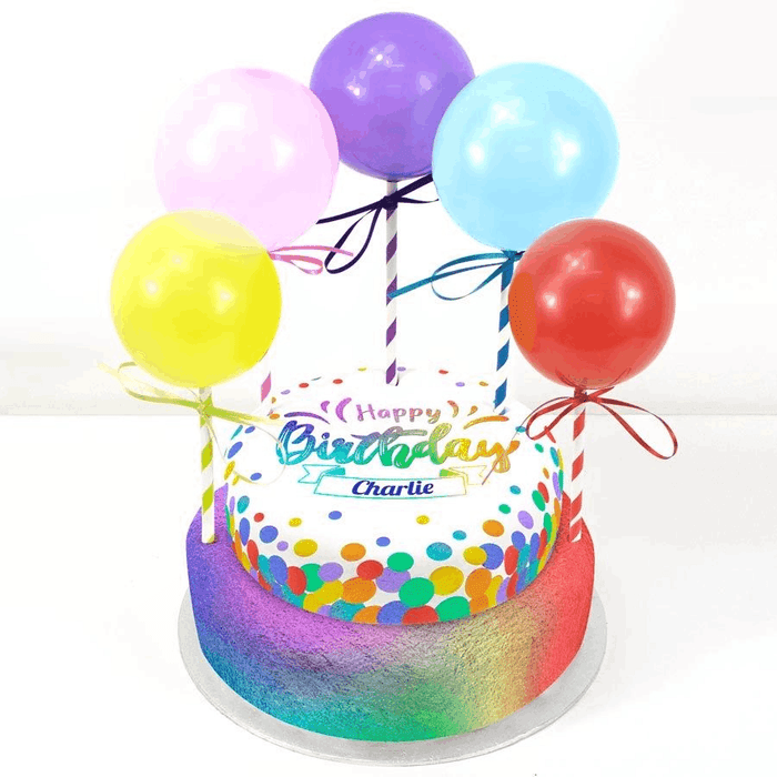 Bakerdays - Birthday Balloons Tiered Chocolate Cake-1