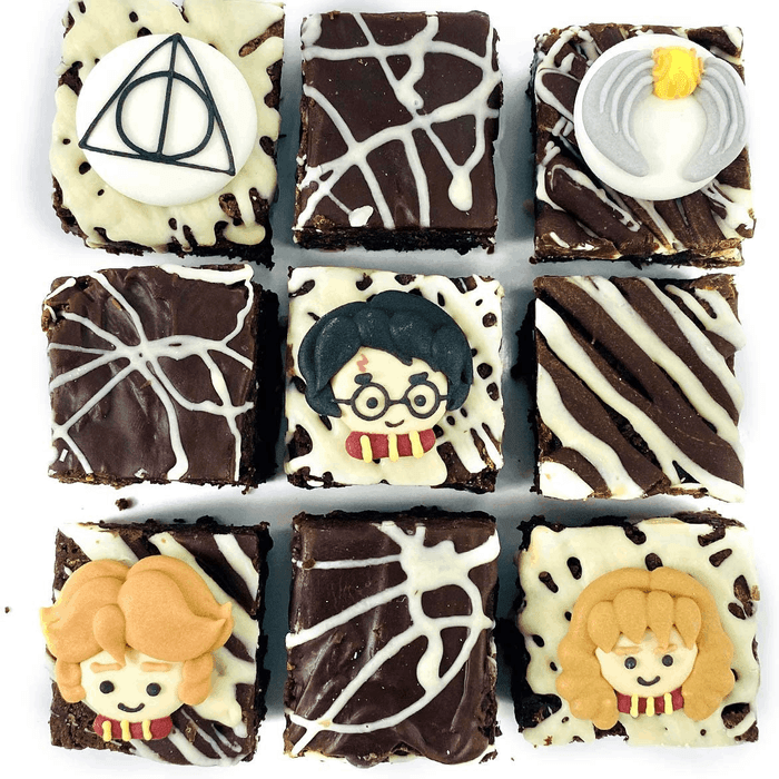 9 Harry Potter Birthday Brownies 750g FodaBox Cake Gifts