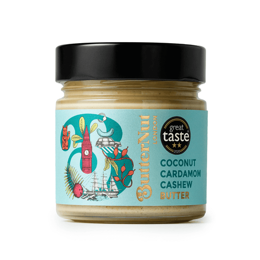 ButterNut of London - Coconut Cardamom Cashew Nut Butter Jar 180g-1