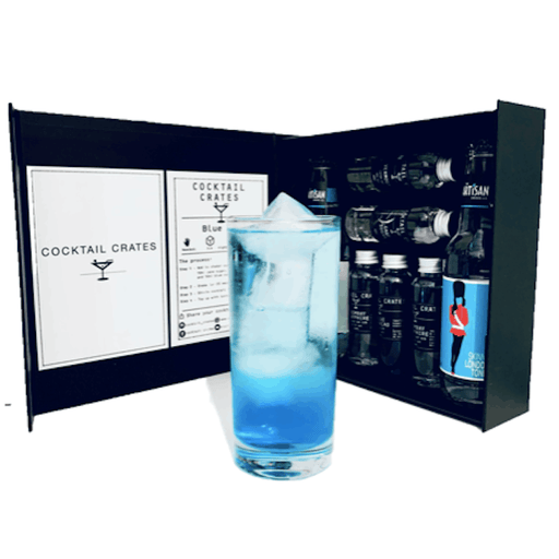 Cocktail Crates - Blue Spritz Fizz Gin and Tonic Cocktail Gift Box-1