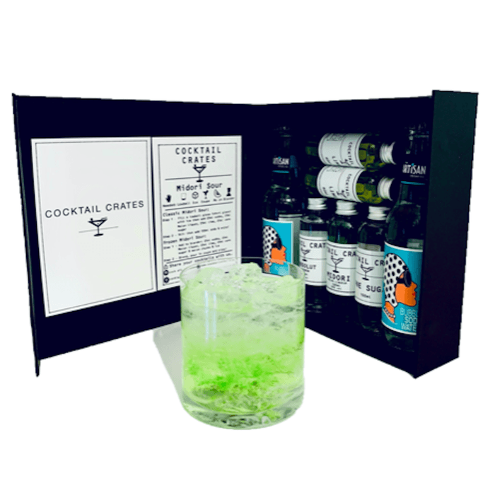 Cocktail Crates - Midori Sour Cocktail Gift Box-4