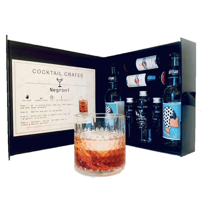 Cocktail Crates - Negroni Cocktail Gift Box-1