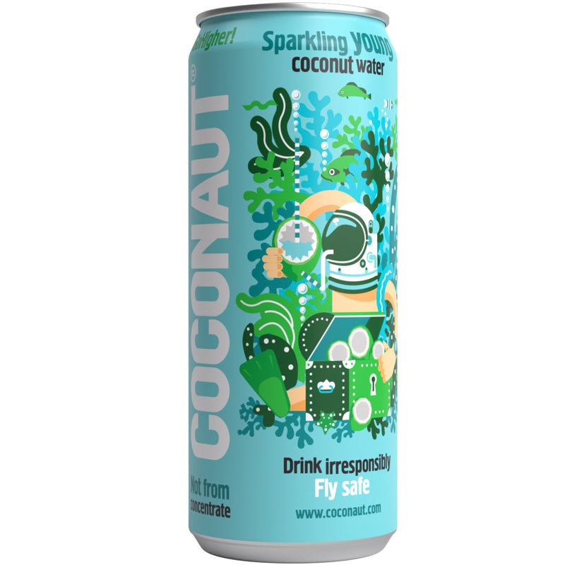 Coconaut - Sparkling Young Coconut Water 320ml-1