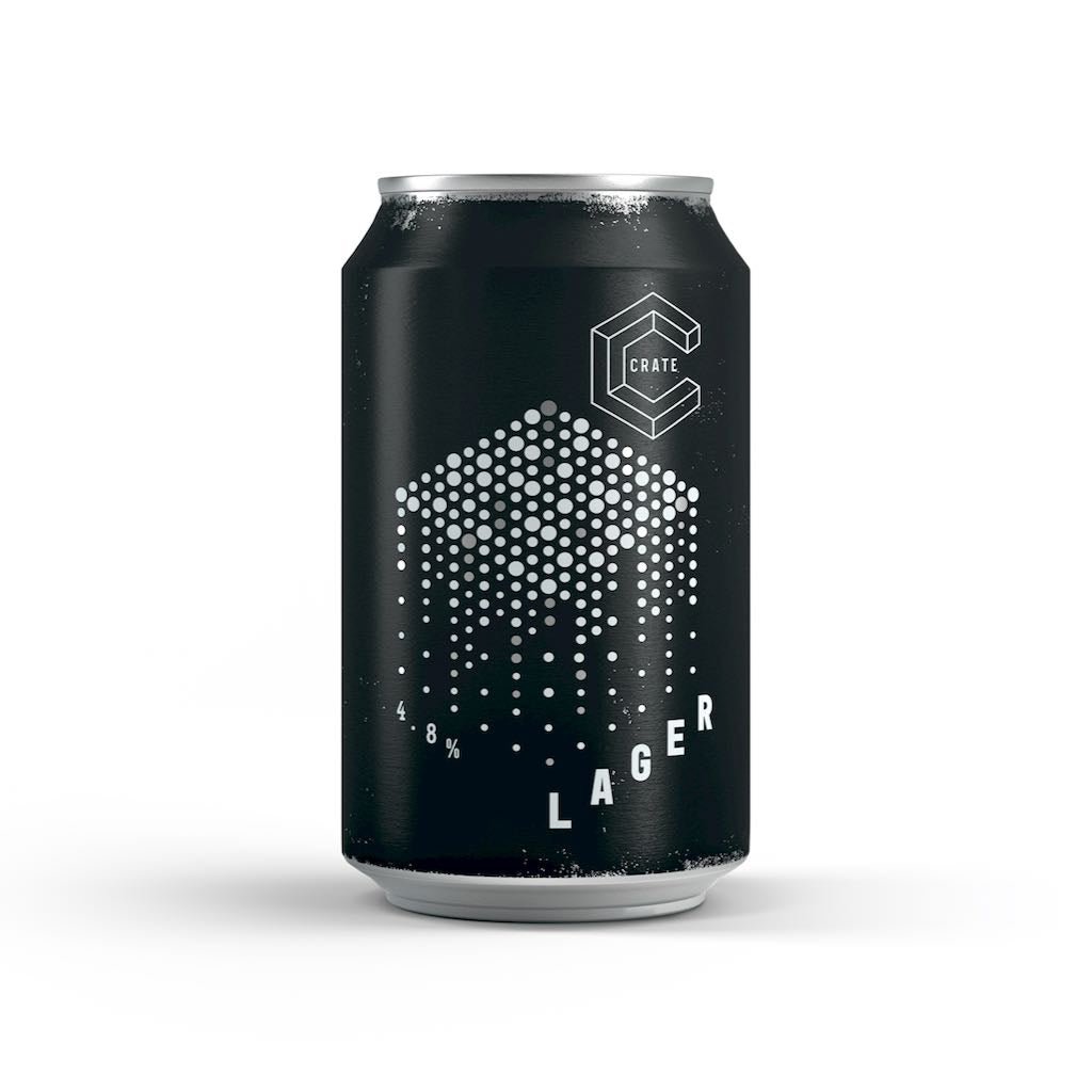 Crate Brewery Lager 48 ABV Can 330ml FodaBox — FodaBox Retail Store