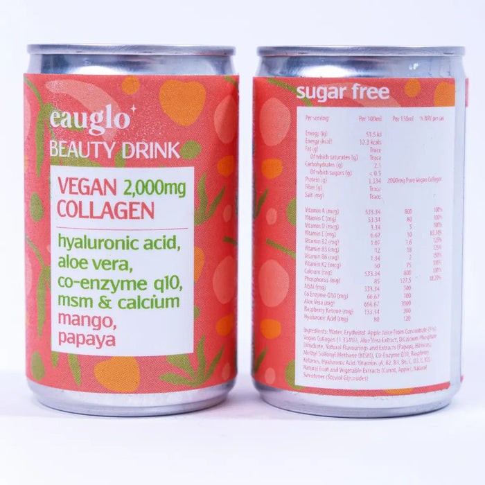 Eauglo - Mango and Papaya Beauty Drink 24 x 2000mg Vegan Collagen-2