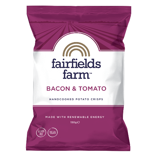 Fairfields Farm Crisps - Bacon & Tomato Potato Crisps 150g-1