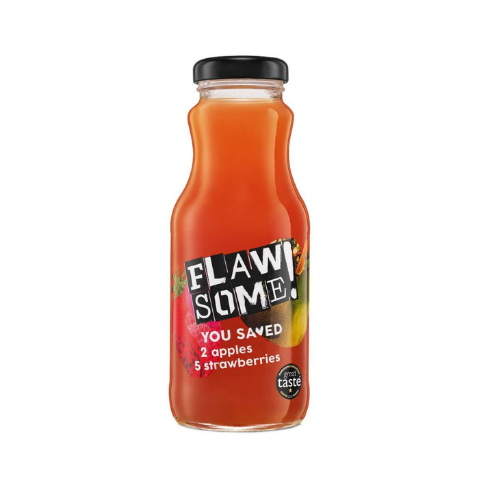 Flawsome! Drinks Apple & Strawberry Cold-Pressed Juice 12 x 250ml-1