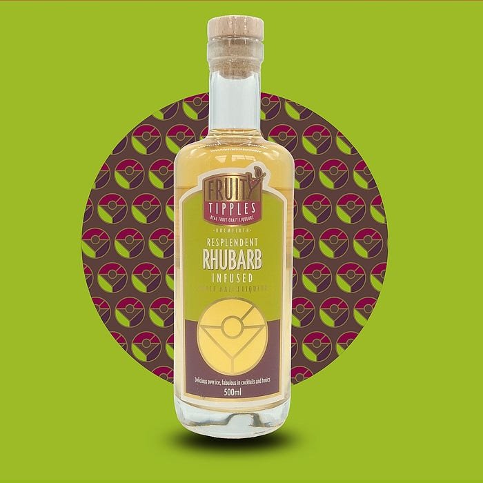 Fruity Tipples - Resplendent Rhubarb vodka liqueur 500 ml-1