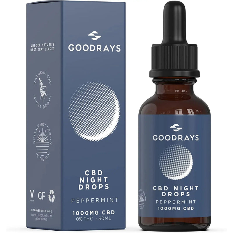 Goodrays - CBD Night Drops 1000mg CBD 30ml-1
