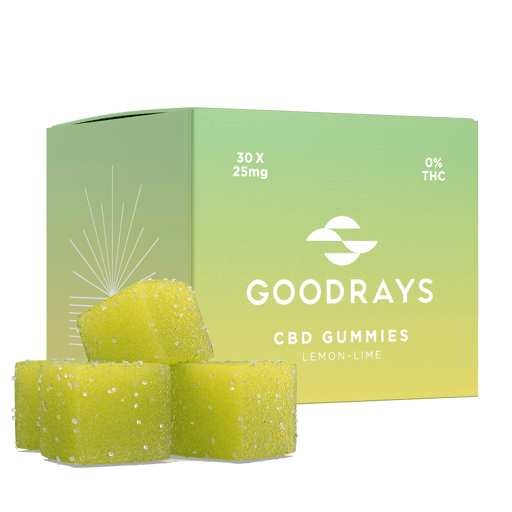 Goodrays - Lemon Lime CBD Gummies 25mg CBD 30 Gummies-1