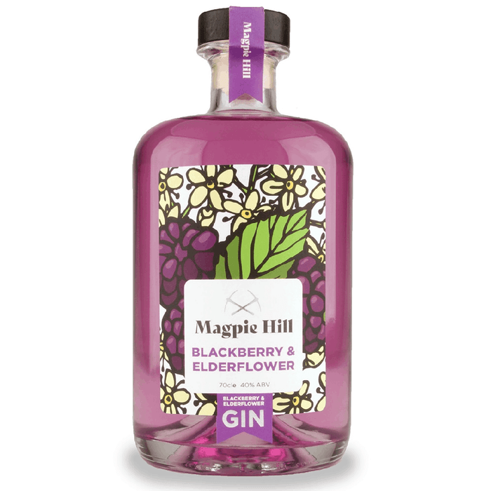 Hawkridge Distillers - Magpie Hill Blackberry and Elderflower Gin 70cl, 40% ABV-1