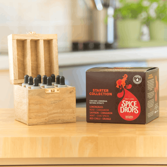 Holy Lama Spice Drops - Starter Spice Drops Collection with Wooden Spice Rack or Spice Box-6