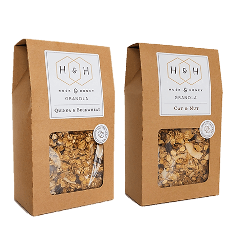 Husk & Honey Granola - Mixed Case | Oat & Nut, Quinoa & Buckwheat and Chai Spiced Mulberry Granola-1