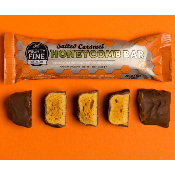 Mighty Fine - Salted Caramel Honeycomb Bar-1