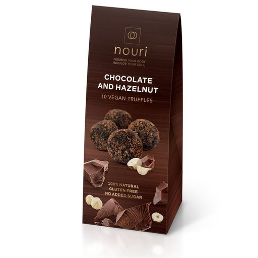 Nouri - Chocolate & Hazelnut Vegan Truffles 100g-1