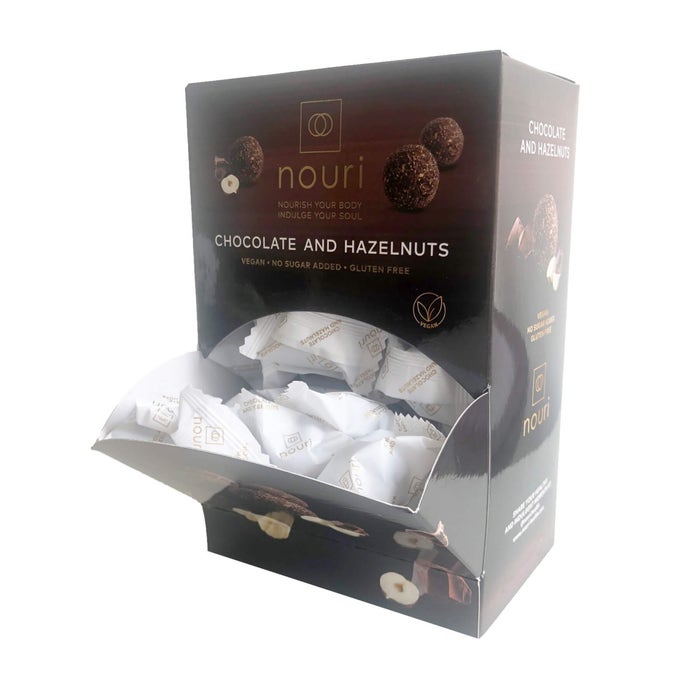 Nouri - Chocolate & Hazelnuts Vegan Truffles 1000g-2