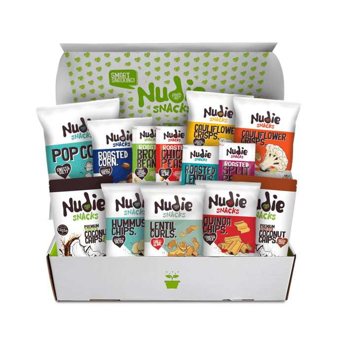 Nudie Snacks - Vegan Gift Hamper Snack Box - 21 Healthy Snacks-1