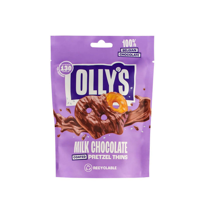 Olly's - Milk Chocolate Pretzel Thins 90g-1