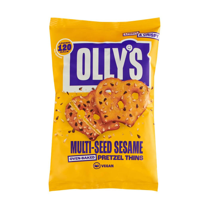 Olly's - Multiseed Sesame Pretzel Thins 140g-1