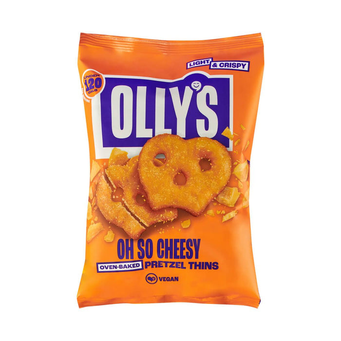 Olly's - Vegan Pretzel Thins Cheese 140g-1