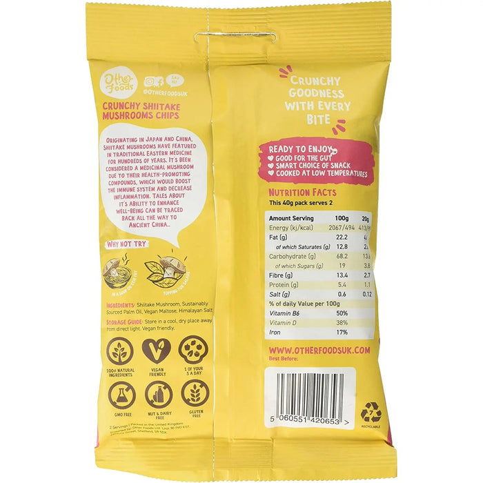 Other Foods - Crunchy Shiitake Mushrooms Bag 40g-2