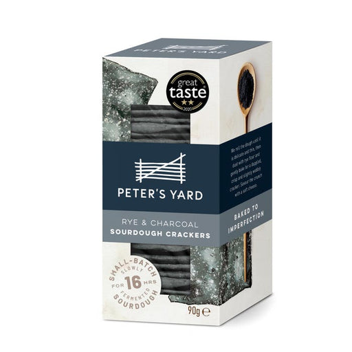 Peter's Yard - Sourdough Crispbread Charcoal & Rye Mini 12 x 90g-1