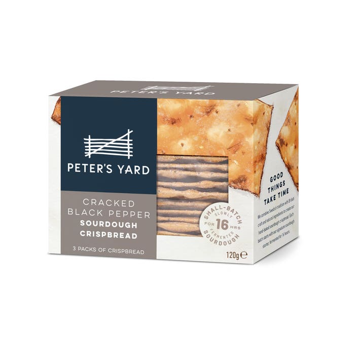 Peter's Yard - Sourdough Crispbread Cracked Black Pepper 8 x 120g-1