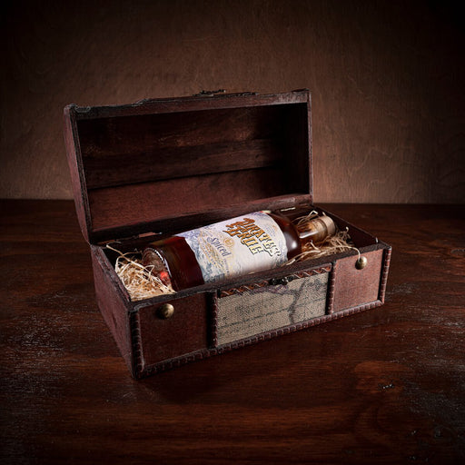 Pirates Grog Rum - Spiced Rum Gift Chest With Personalised Scroll-1