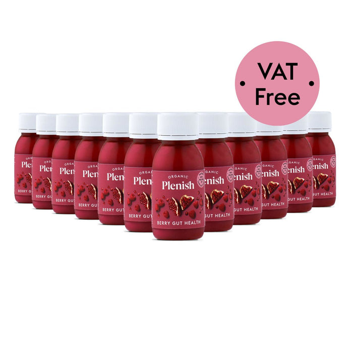 Plenish Berry Gut Health Shot Case of 12 x 60ml FodaBox