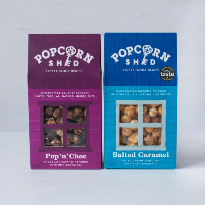 Popcorn Shed - Chocolate Caramel Popcorn Duo Pack-3