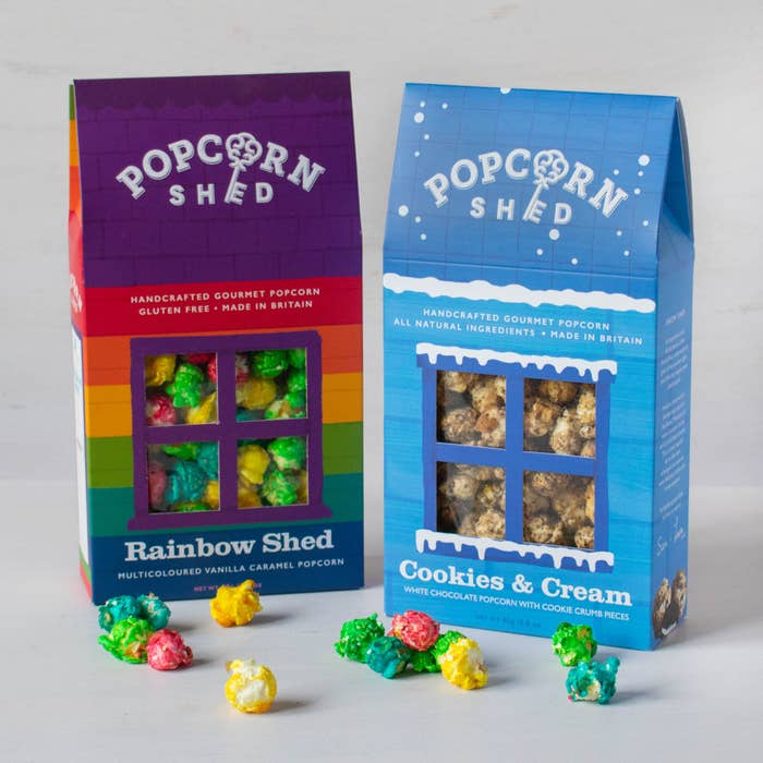 Popcorn Shed - Cookies and Cream and Rainbow Popcorn Duo Pack-1