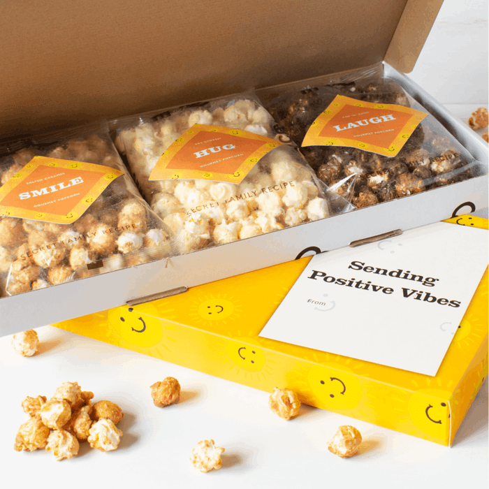 Popcorn Shed - Positive Vibes' Gourmet Popcorn Letterbox Gift-1