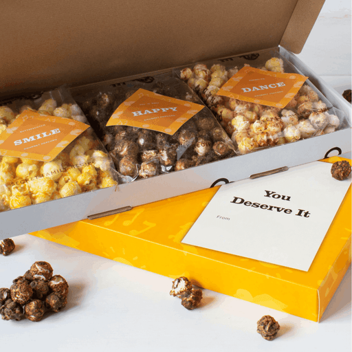 Popcorn Shed - You Deserve It' Vegan Gourmet Popcorn Letterbox Gift-1