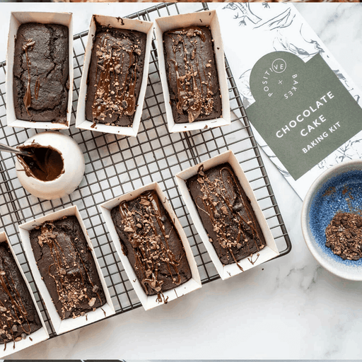 Positive Bakes - Chocolate Cake Baking Kit - Vegan, Gluten & Dairy Free-1